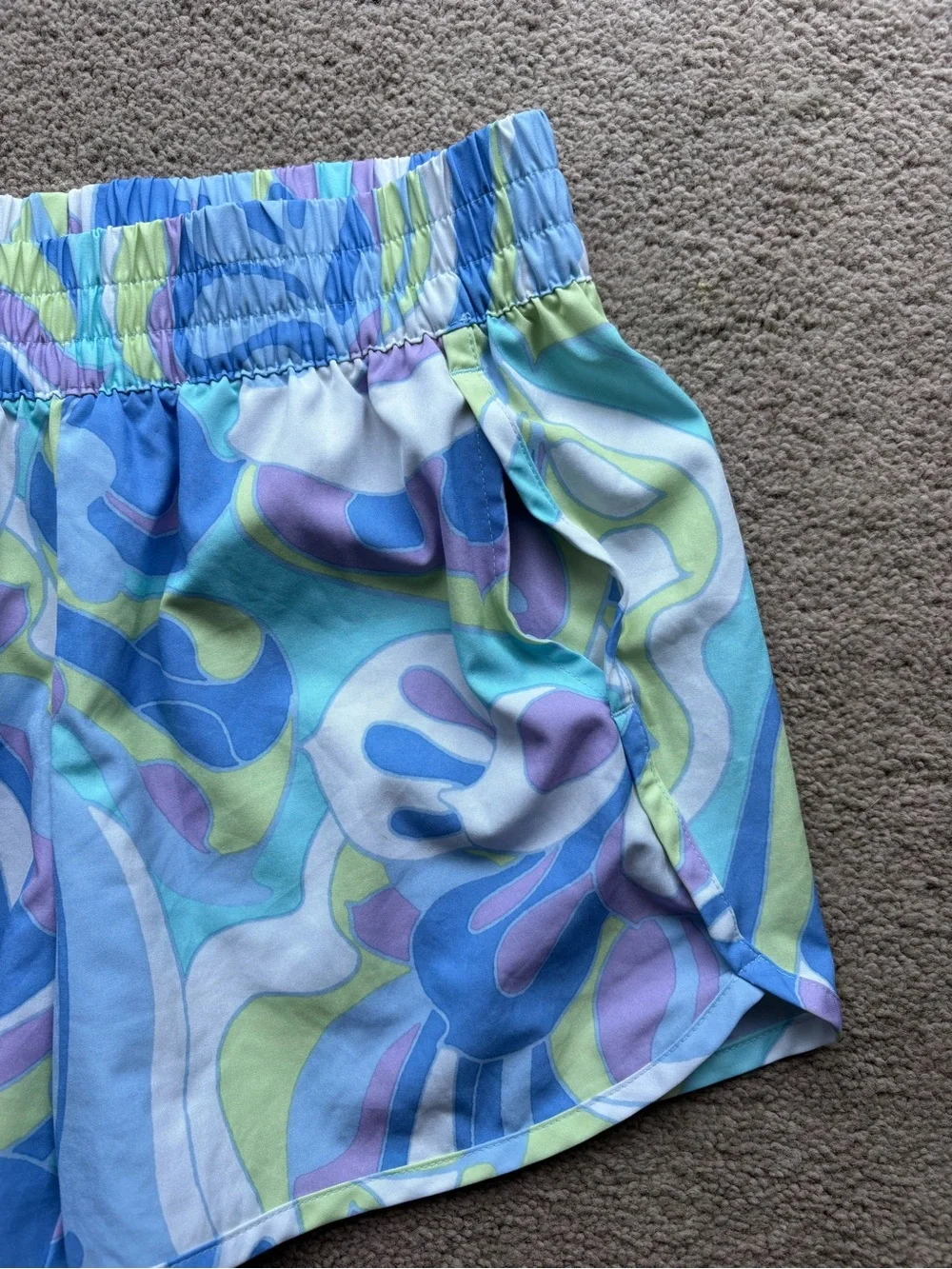 GAP Pastel Floral Swim Shorts in Blue, Lavender & Lime